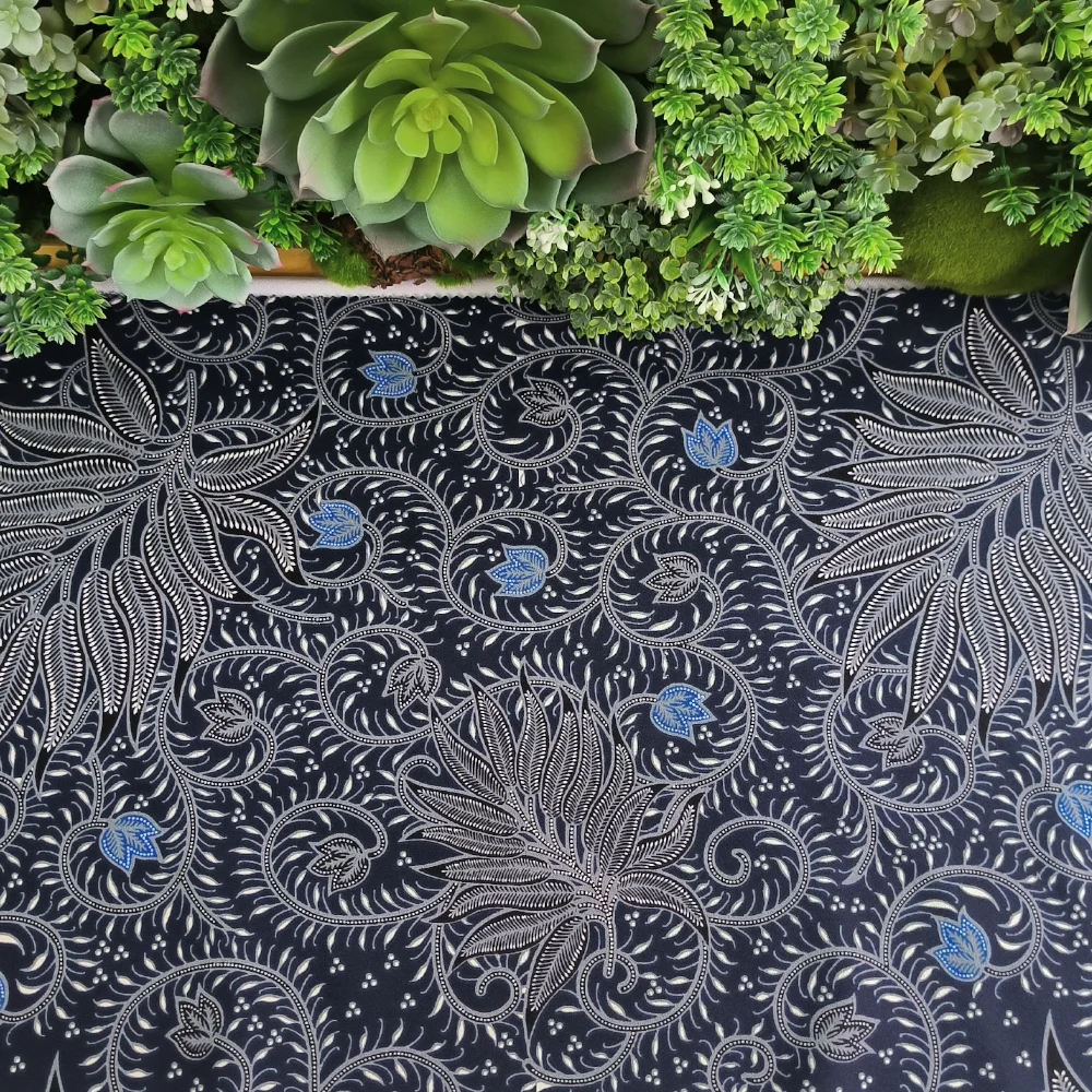 Customized Pattern Printed Fabric | 130gsm Floral Digital Printed Moss Crepe | for Women Dress