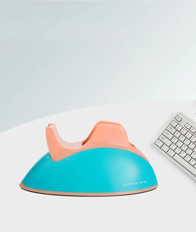 adhesive tape dispenser TD16 Good and Cheap Fashion Simple Design Plastic Office Stationery Desk Tape Dispenser for Office