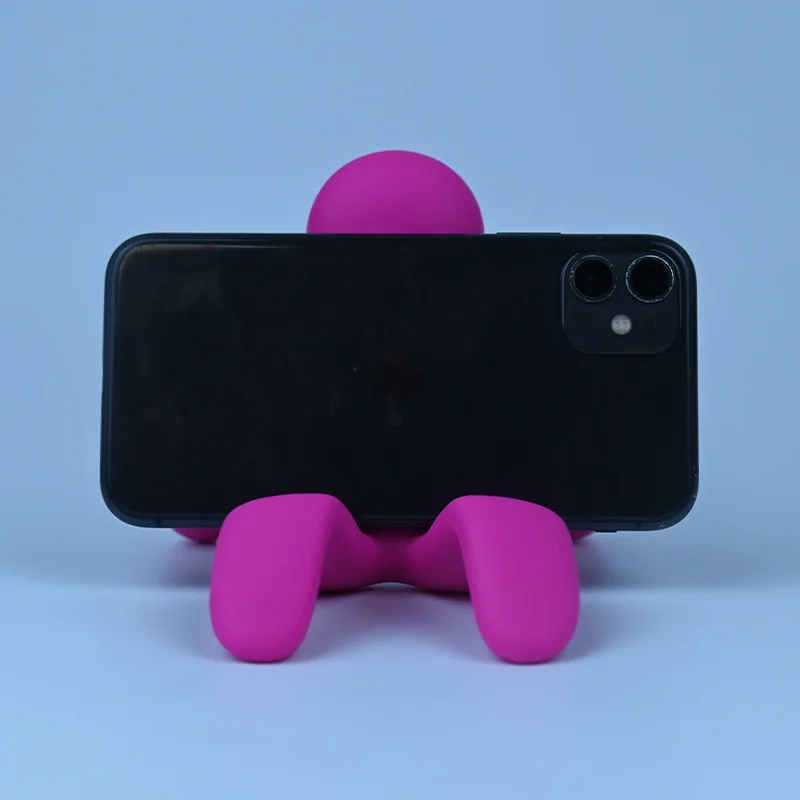 Пользовательский логотип силиконовый держатель для мобильного телефона креативный забавный держатель для мобильного телефона