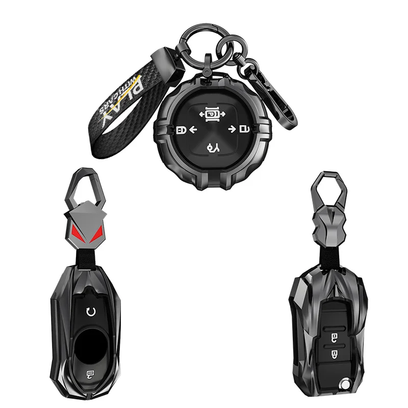 Zinc Alloy Car Key Cover Case For Ford Focus 3 4 ST Mondeo 5 MK5 Mustang F-150 Explorer Edge Fiesta Kuga MK3 Holder Accessories