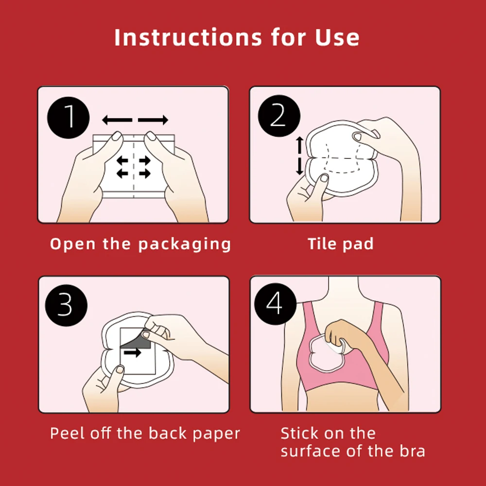 The low-priced breathable, soft, comfortable, Disposable breast pads White translucent outer film