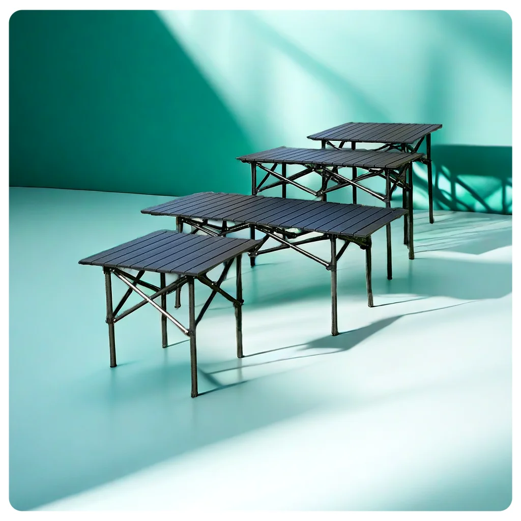 53Mesa plegable Outdoor folding table camping table picnic table