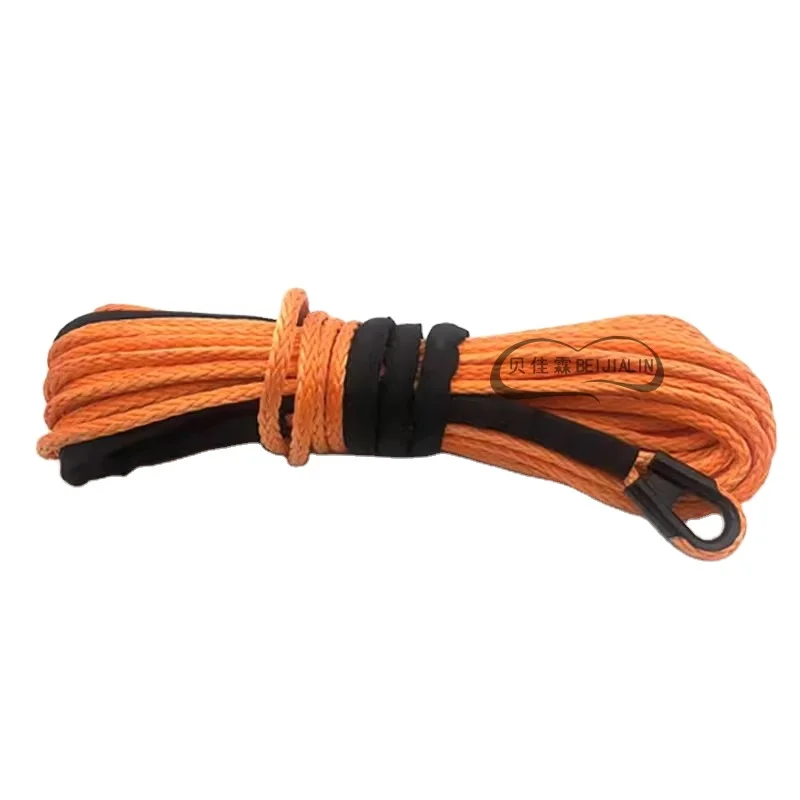 Braided UHMWPE synthetic winch rope towing rope winch line for cars Vehicle recovery,marine boats tug boat tow rope