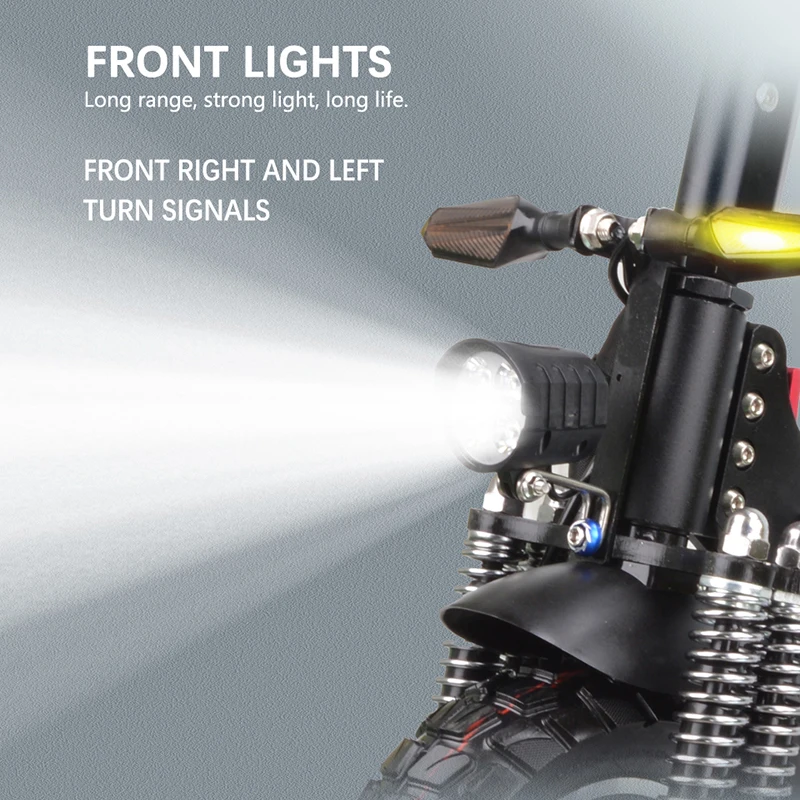 High Quality 10 inch Electric Scooter Dual Motor 2000W Off Road two wheel E Kick Scooter For Adults