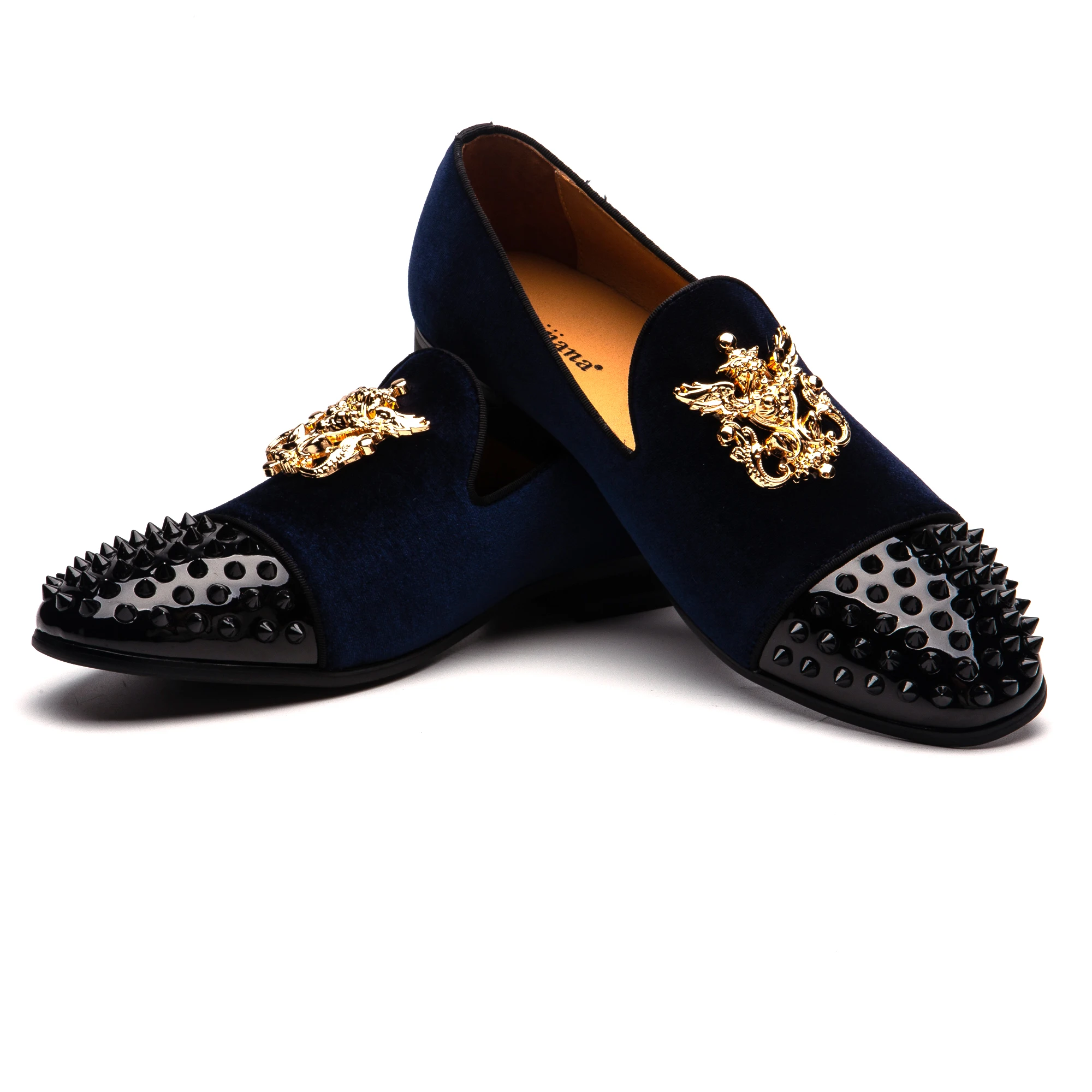 
Luxury Brand Rivet Men Flats Men Casual Shoes High Quality Moccasin Loafers 