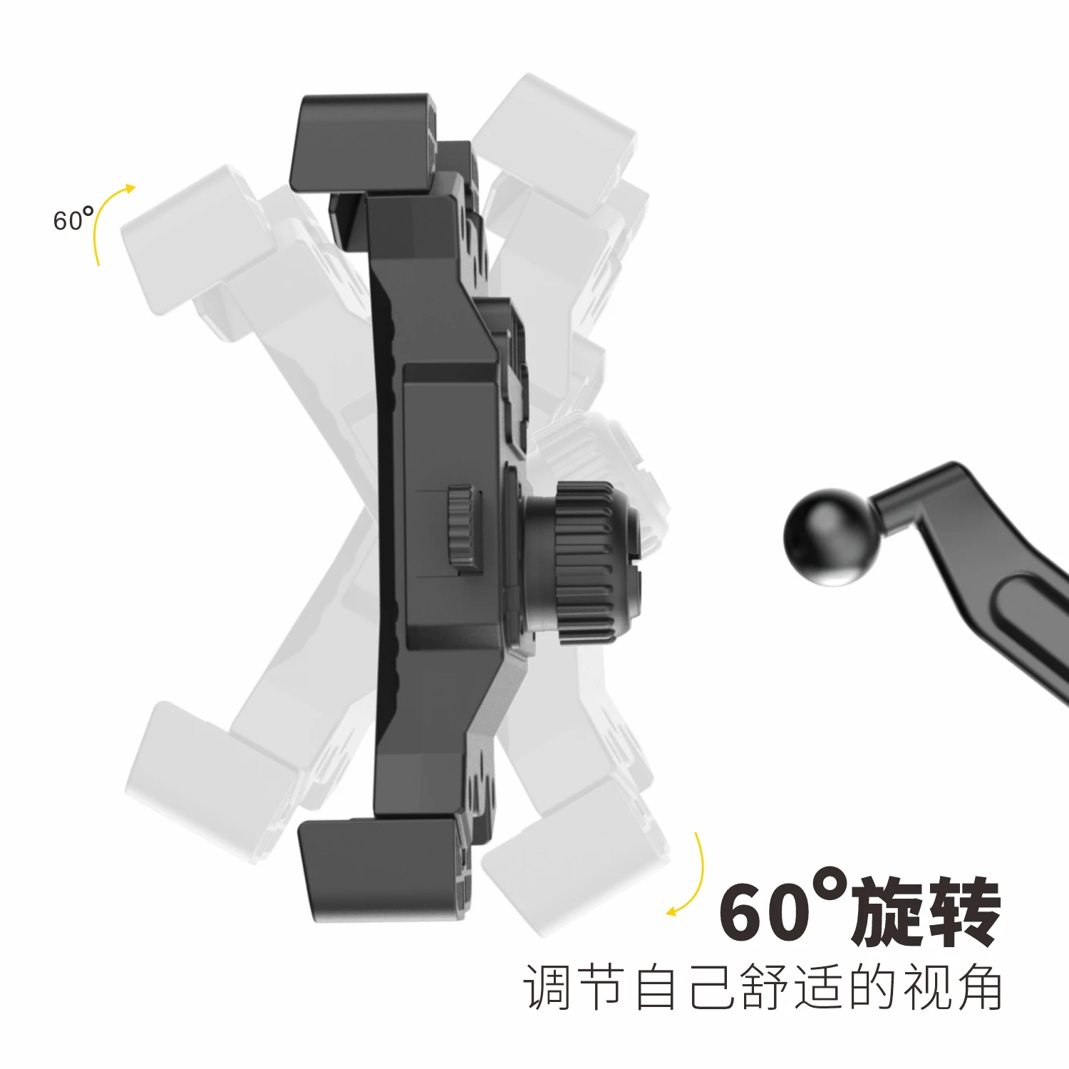 1 Sample OK Motorcycle rearview mirror Phone Mount 360 degrees Bike Phone Holder One Key Switch Accessories Cycling Mount