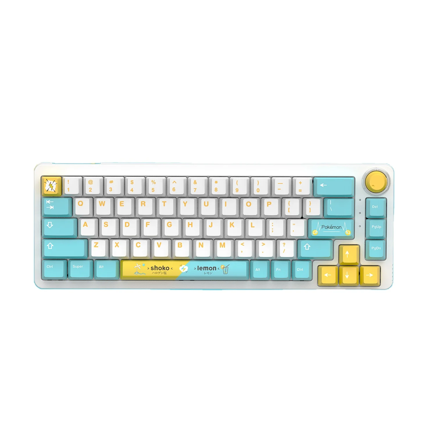 KTCaptur KT68 DIY mechanical keyboard, single and triple mode sea salt lemon custom switch KIT hot plug knob.