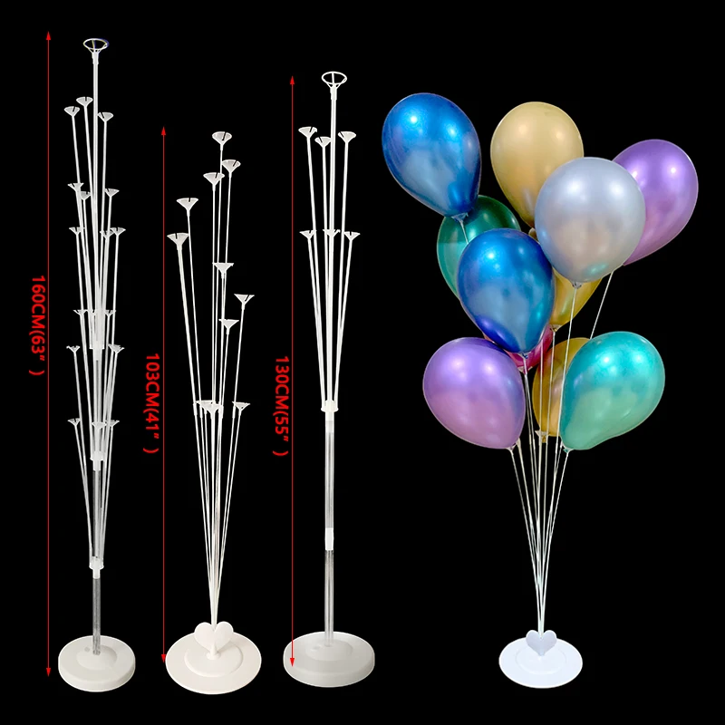 Wedding Arch Birthday Party Latex Ballons Decoration 130CM/160CM Birthday Balloon Column Kit Plastic Balloon Stand Pole