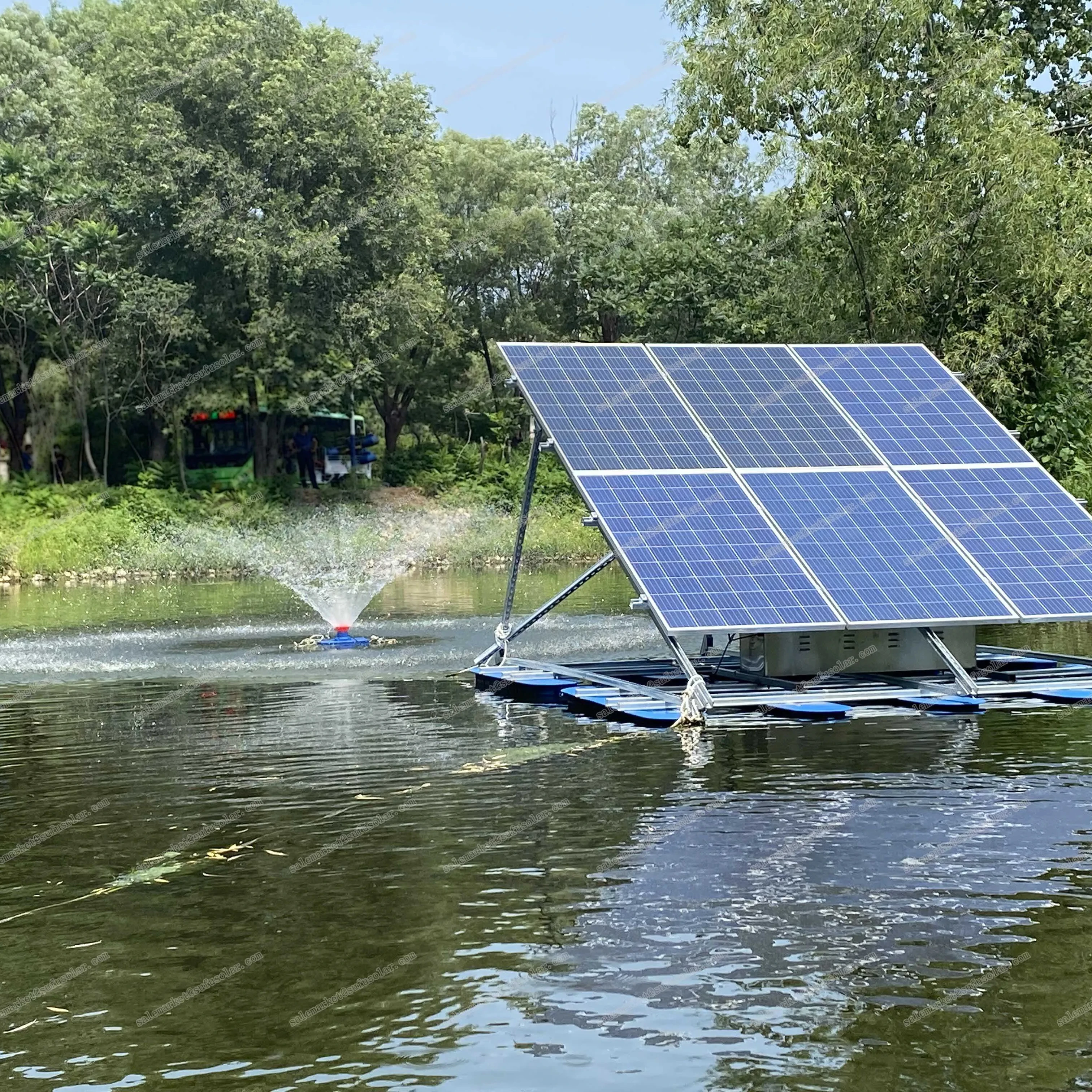 solar powered water pump system for well pump swimming pool