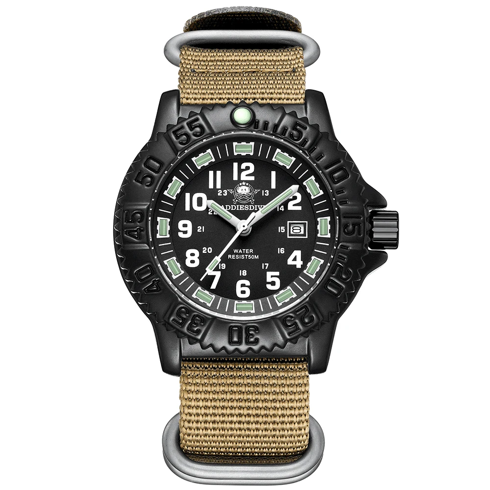  ADDIES high quality Watches Men Wrist Luxury and military black custom watches alibaba online