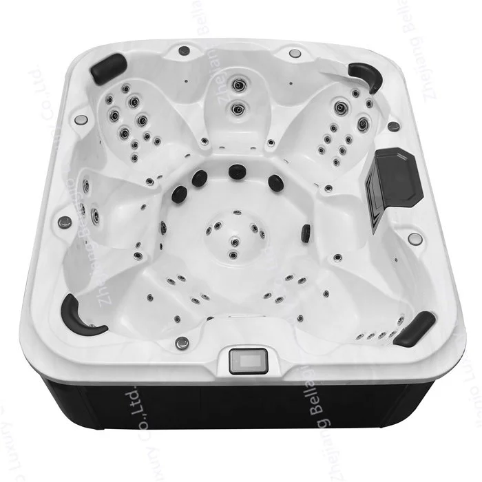 7 person cheap price European style modern massage best acrylic spa jet whirlpool hot tub with air bubbles