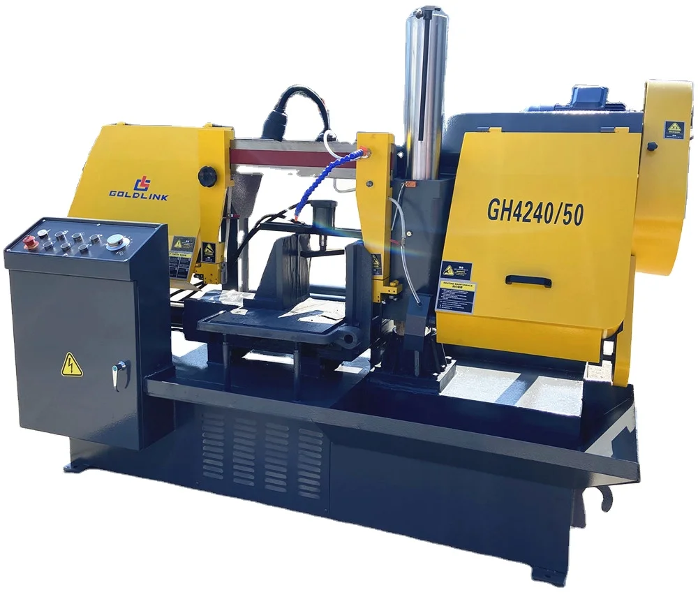 Semi Automatic horizontal band saw iron cutting machine