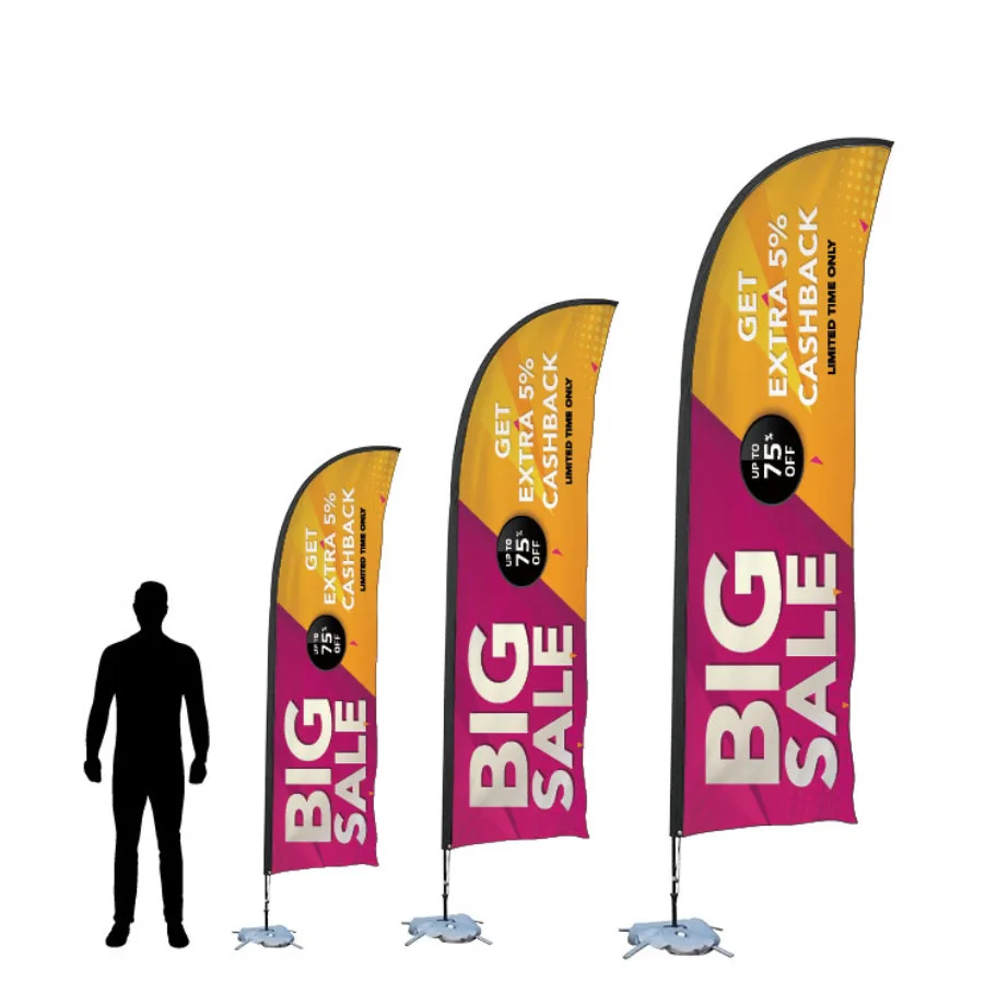 Christmas Factories wholesale Professional Manufacturer Cheap Feather Flying Custom Beach Flag,outdoor seasonal beach flag