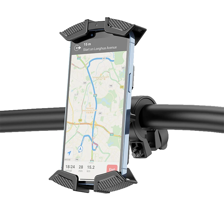 Bike Phone Holder, Motorcycle Phone Mount Motorcycle Handlebar Cell Phone Clamp, Scooter Phone Clip mount holder