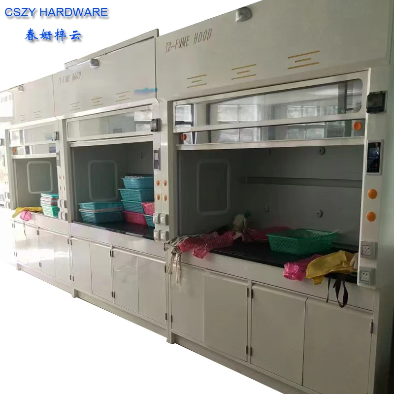 China CE Approved Acid & Alkali Resistant Steel Chemistry & Physics Lab Fume Hood