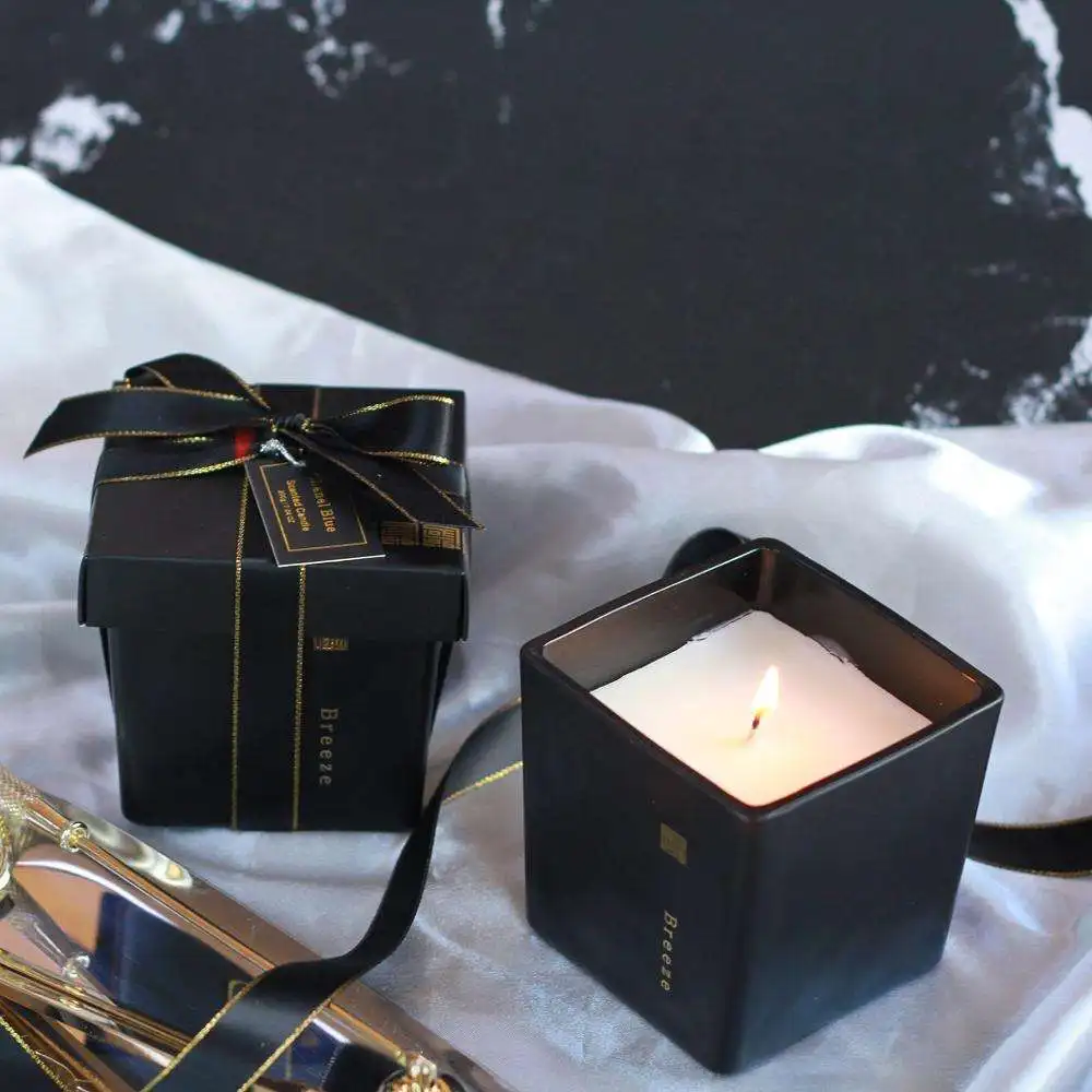 NEWIND Luxury Private Label Scented Candles Luxury Embossed natural soy candle