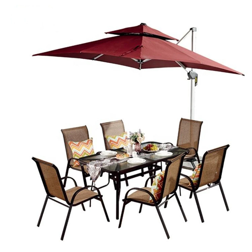 Direct Manufacturer Uv-Resistant Rattan Aluminum  Modern Outdoor Restaurant Table And Chair Set