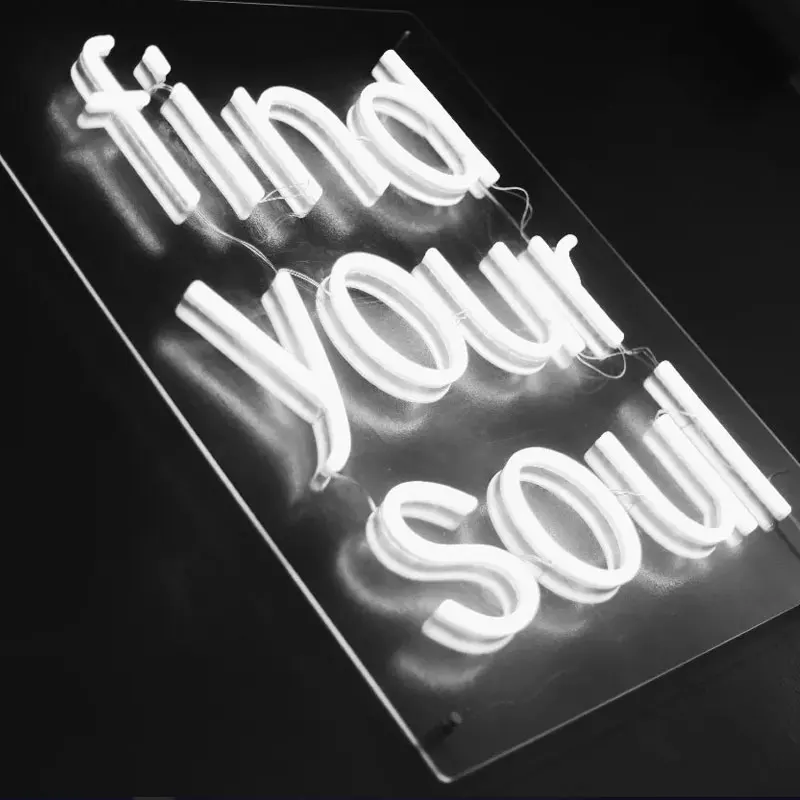 
Acrylic LED neon light advertising font luminous sign pattern custom door billboard 