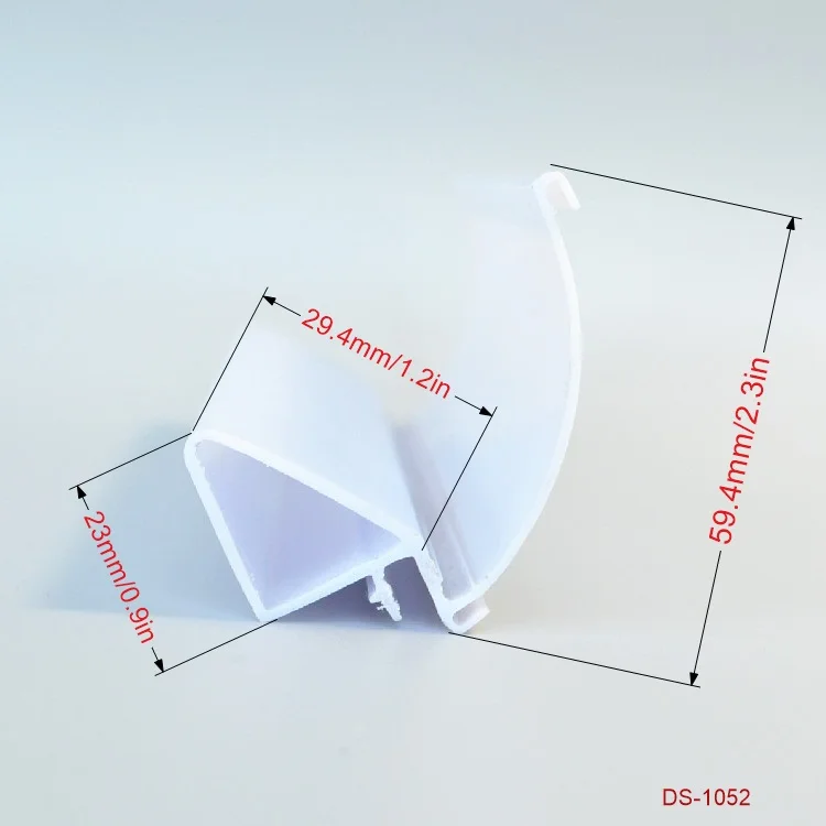 plastic profile extrusion Price Teg Plastic Profile Label Holder For Led