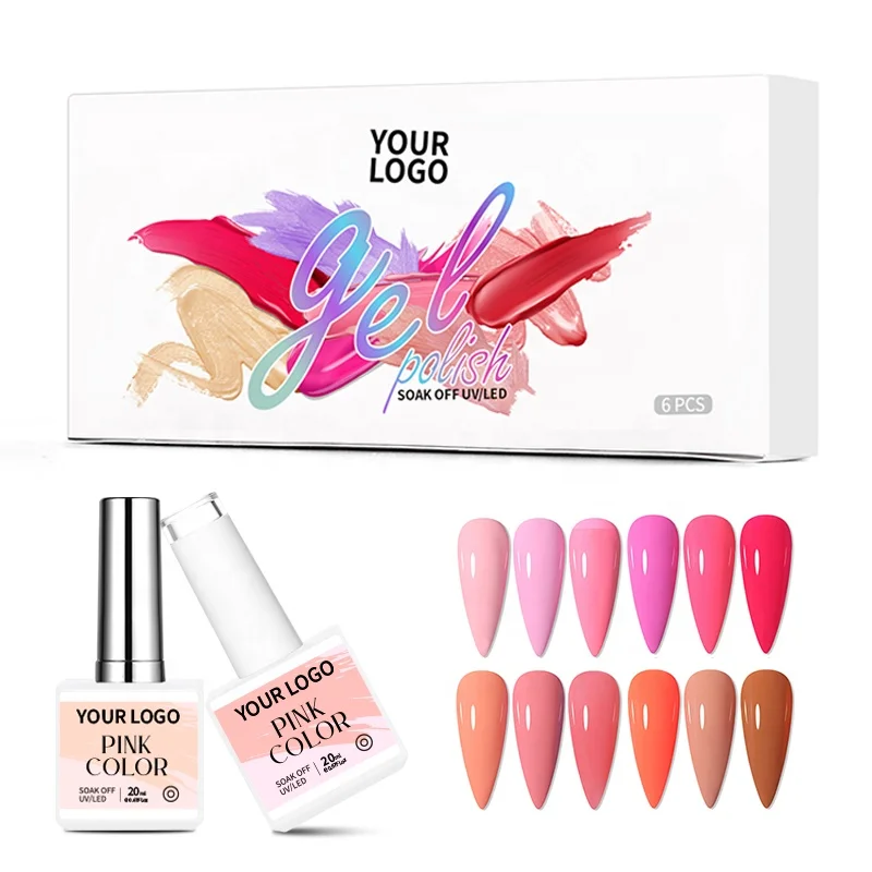 BeiEn Your Logo 18ml 20ml UV/LED Gel Polish High Pigment Coral Colors Collection Nude Pink Series Hot Selling OEM/ODM Bulk Kilo