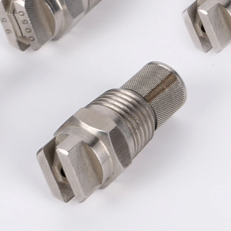 BYCO 1/4 4.8l/h 2bar Stainless steel Small water pipe unijet flat spray nozzle for Solar panel cleaning