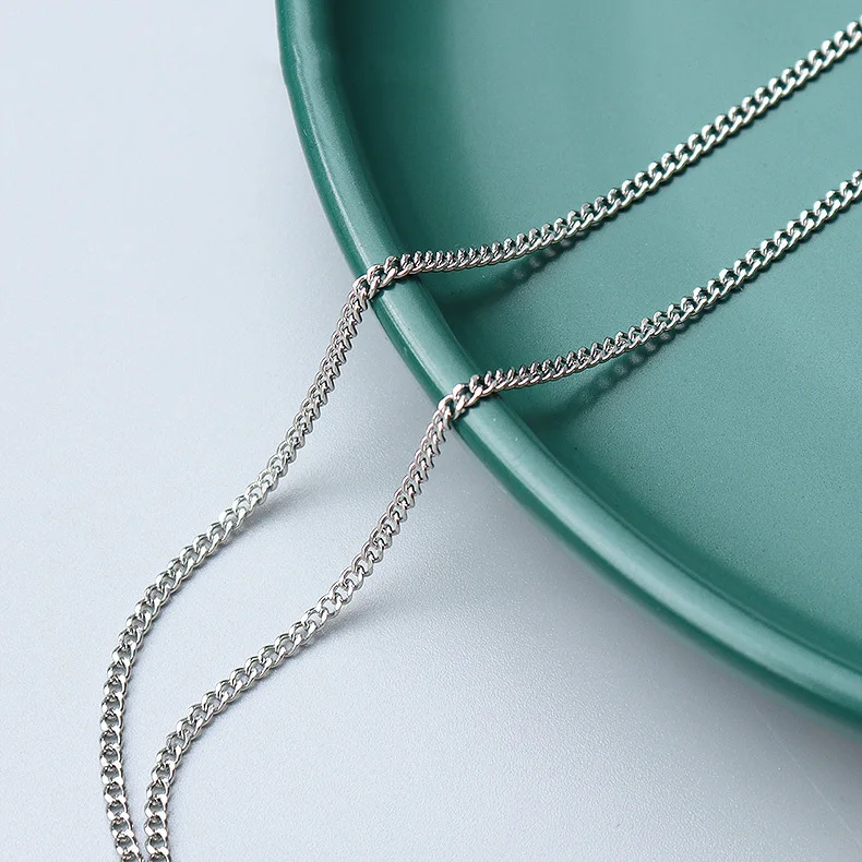 Wholesale Custom Your Size Retro Titanium Steel Gold Silver Plated Simple Niche Snake Twisted Necklace For Women