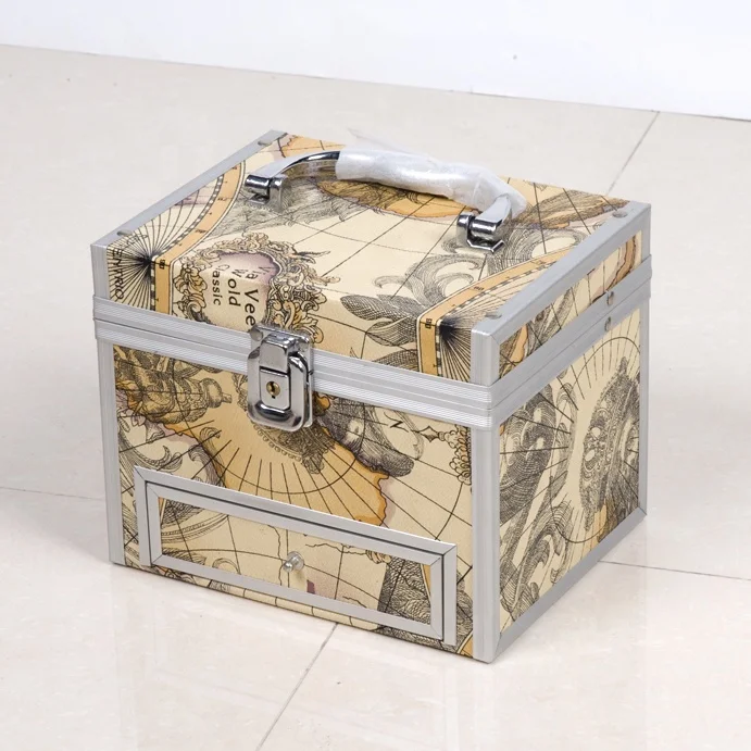 Wholesale avon products of Aluminum CaseTravel Organizer with Drawer Professional Artist Makeup Cases