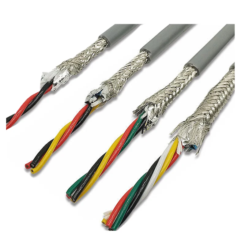 High flexible drag chain cable shield wire TRVVP2 3 4 5 core 0.150.20.3 flexural encoder signal cord