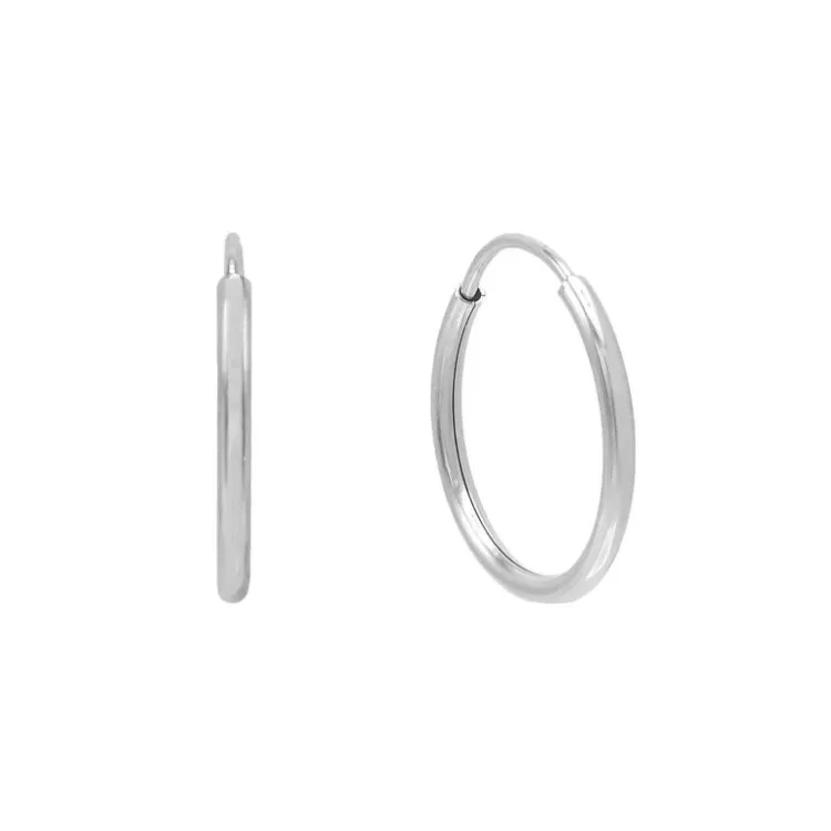 Factory Wholesale Real 14K Gold Hoop Earrings Jewelry For Women