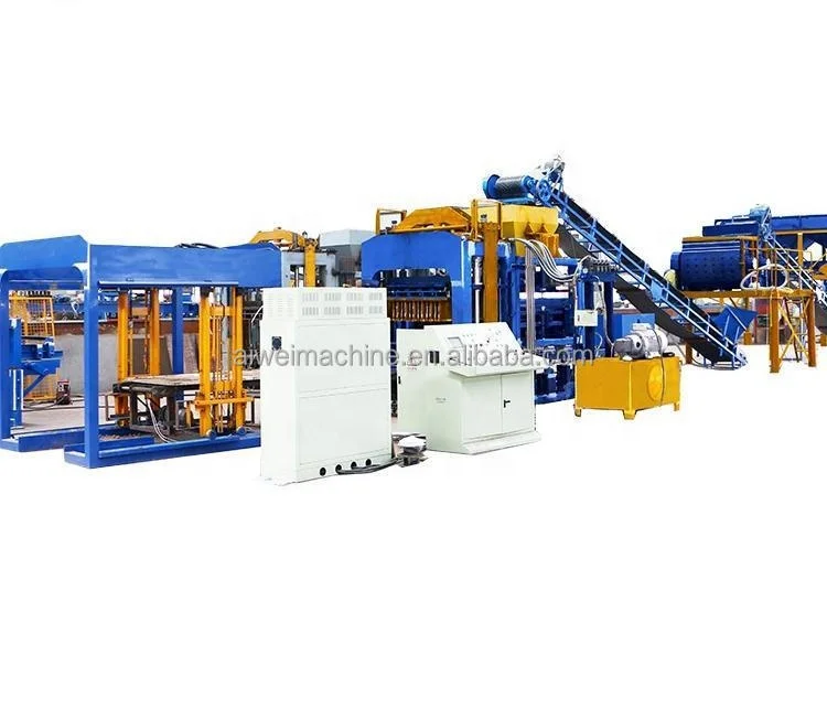 Aiwei QT 8-15 full automatic block making machine building material Interlocking Concrete Blocks making machine