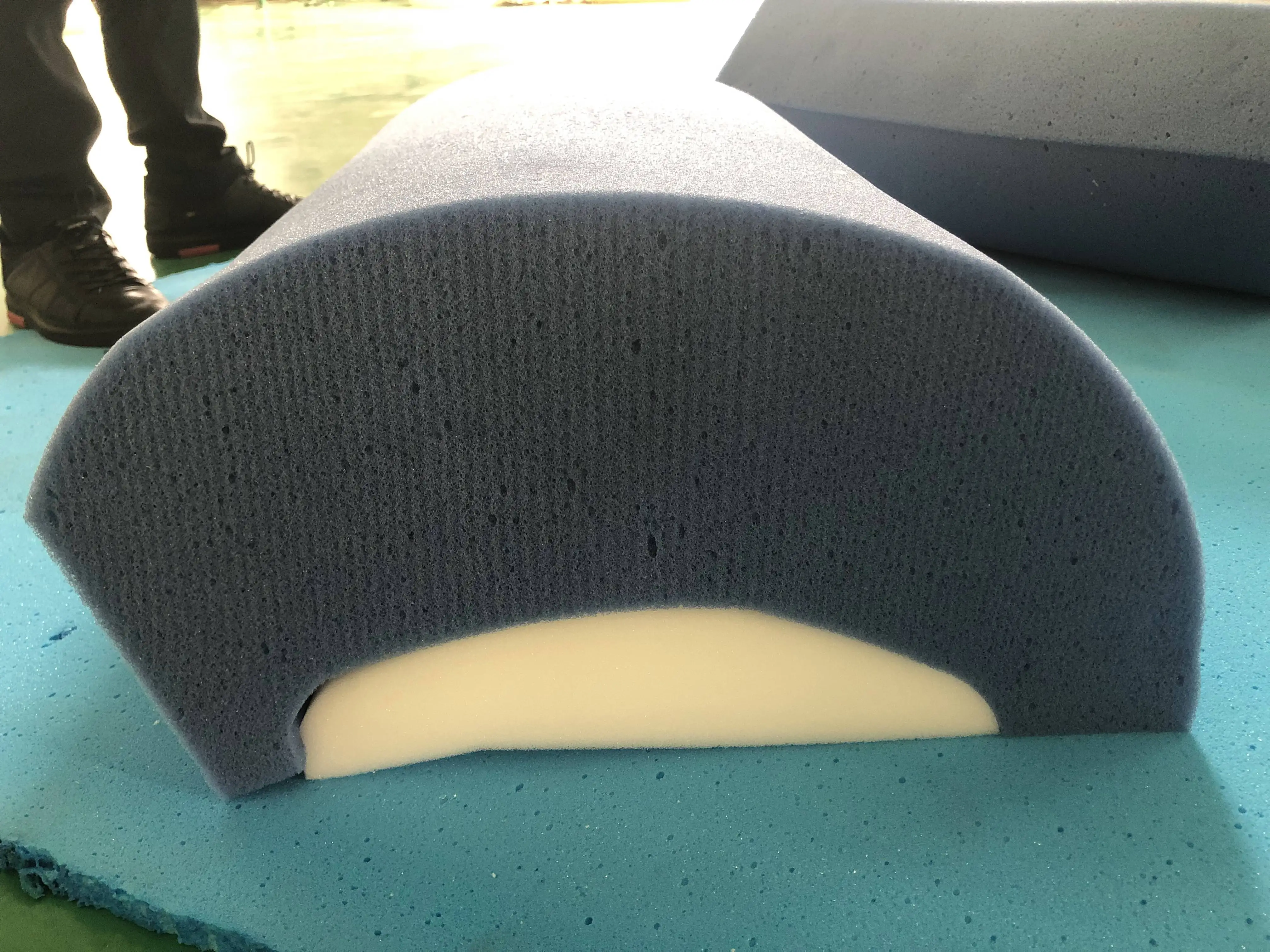Factory price sofa cushion foam replacement different shape foam board cut for different thickness for sofa and seat making