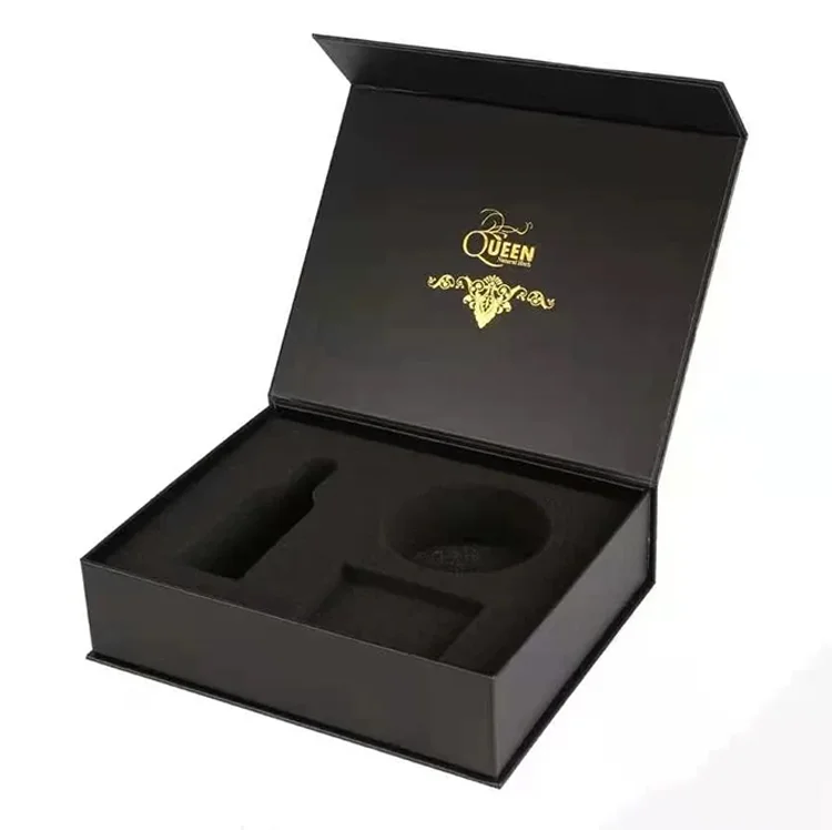 High Quality Pearl Cotton Insert Black Red Custom Easter Luxury Christmas Cosmetic Magnetic Packaging Gift Boxes For Present
