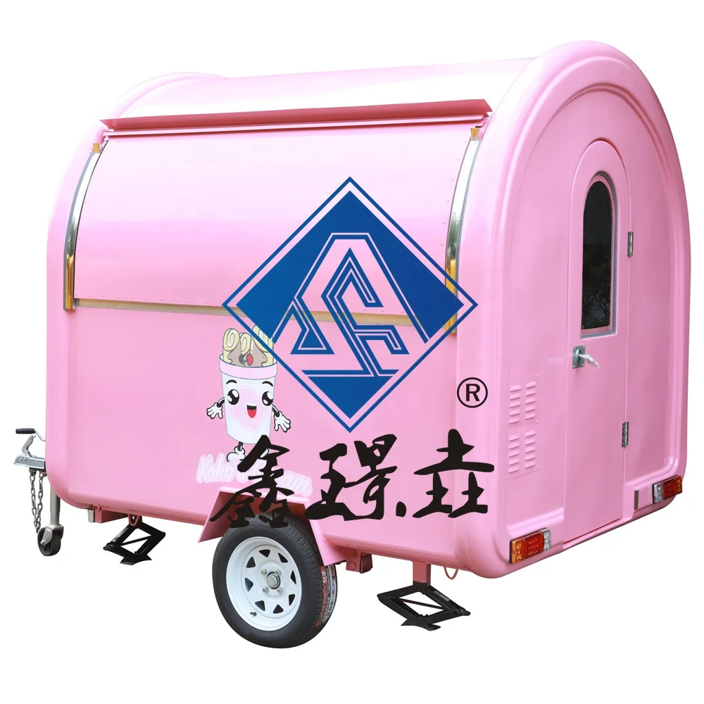 Hole-sale price mobile hotdog food trucks mobile frp food truck frozen food delivery truck