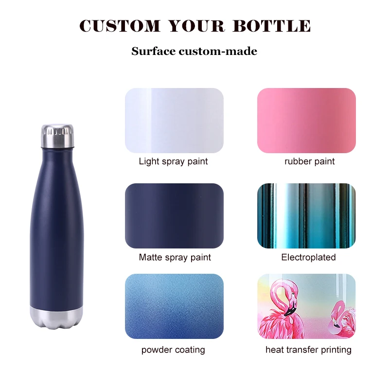 TY bottle 350ml/500ml vacuum flask double wall stainless steel thermo vacuum flask 17oz sports water bottle vaccum cup