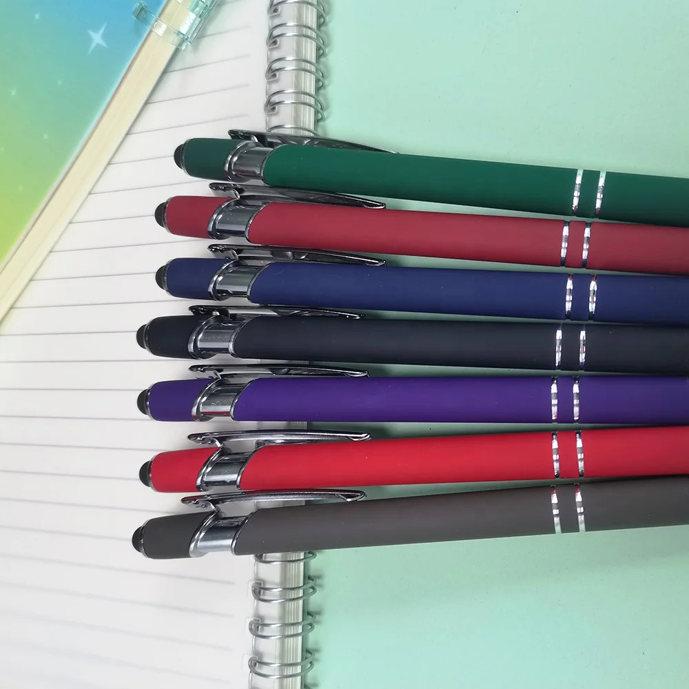 DASHENG Best Cheap Promotional Metal Biro Touch Screen Ballpoint Pens With Customized Logo Click Pen