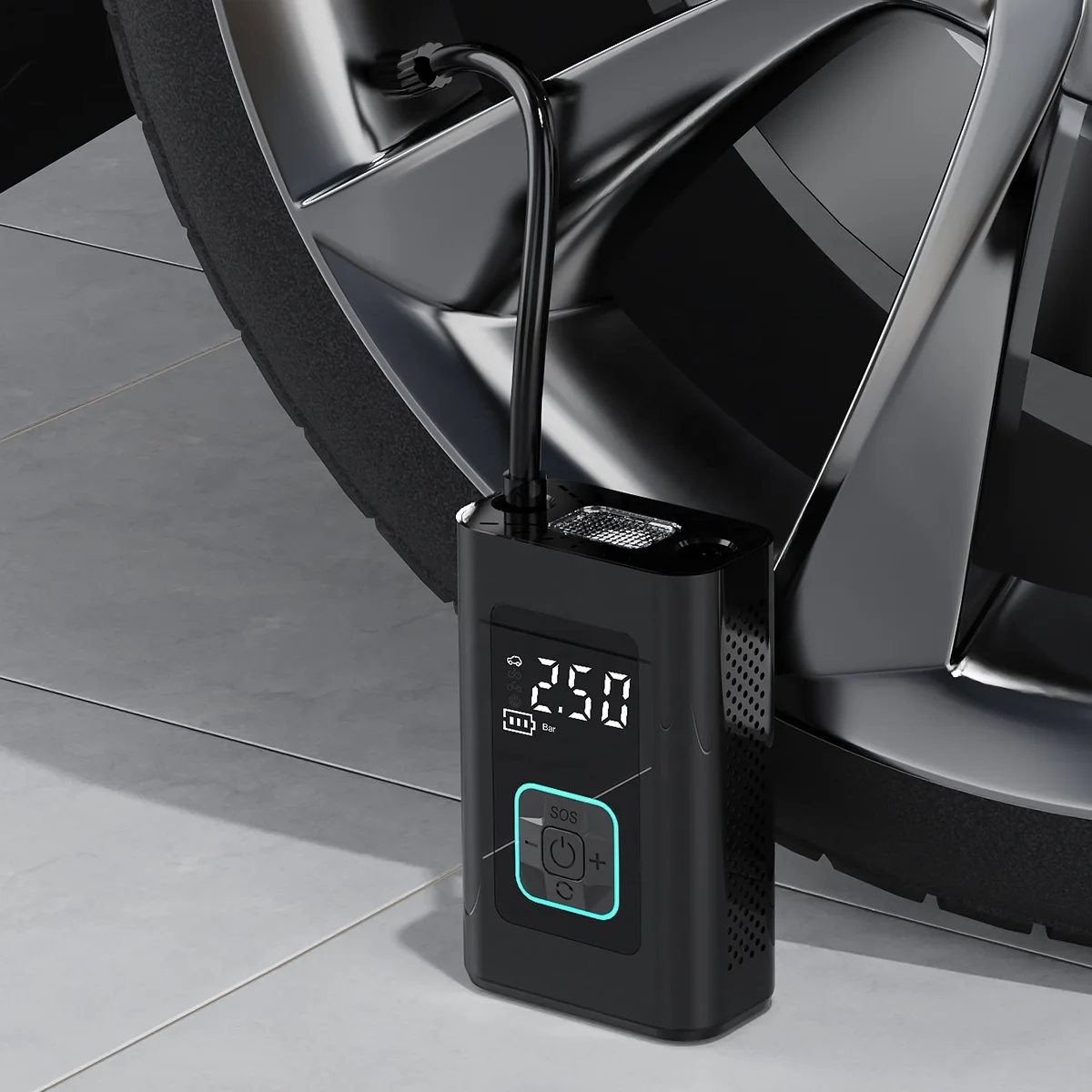 DC 12v Tire Inflator Heavy Duty Double Cylinder Portable Car Air Compressor Pump Inflator 150 Psi For Car SUV Tire Inflator