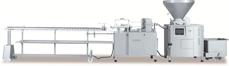 Aokai machinery automatic vacuum sausage filling machine with twisting machine linking sausage