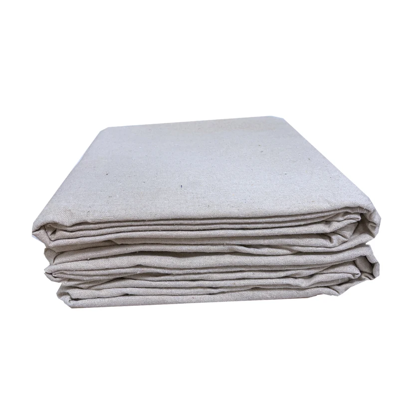 Hot sale  Cotton Dust sheet Cotton Canvas Drop Cloth 6OZ 8OZ 10OZ for painting