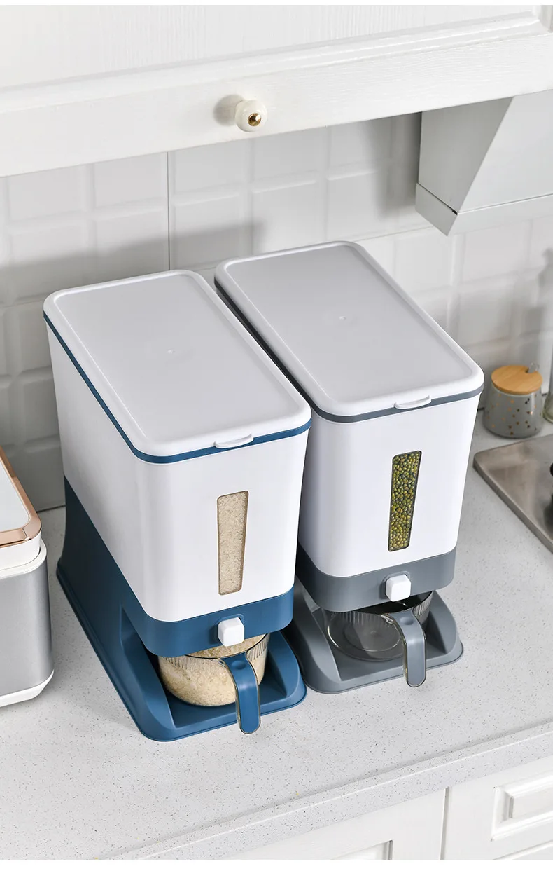 Hot Sale New Rice Dispenser storage box container Cereals and Grain Dry Food Storage Container for Organizing Home Kitchen