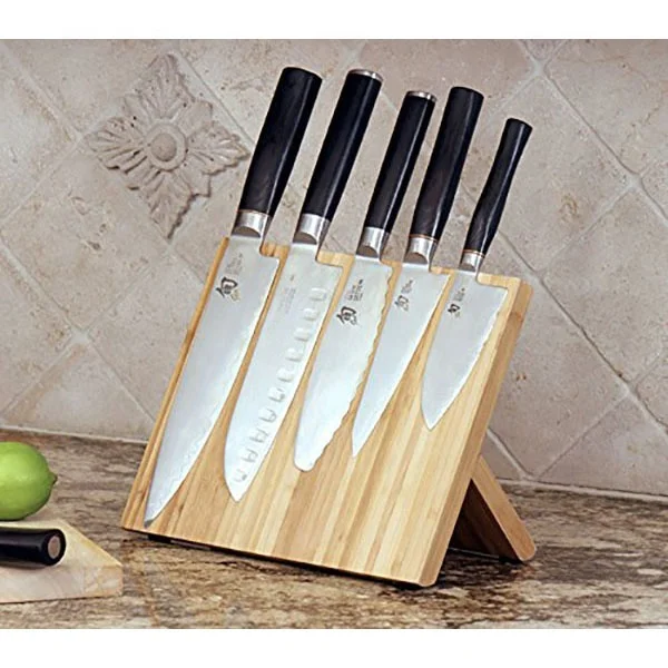 Bamboo Magnetic knife block Magnetic knife holder