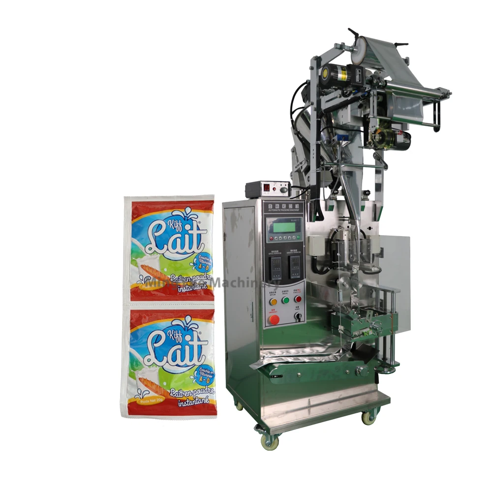 PLC control multifunction screw auger spices sugar tea protein coffee milk powder flour pouch filling sealing packaging machines