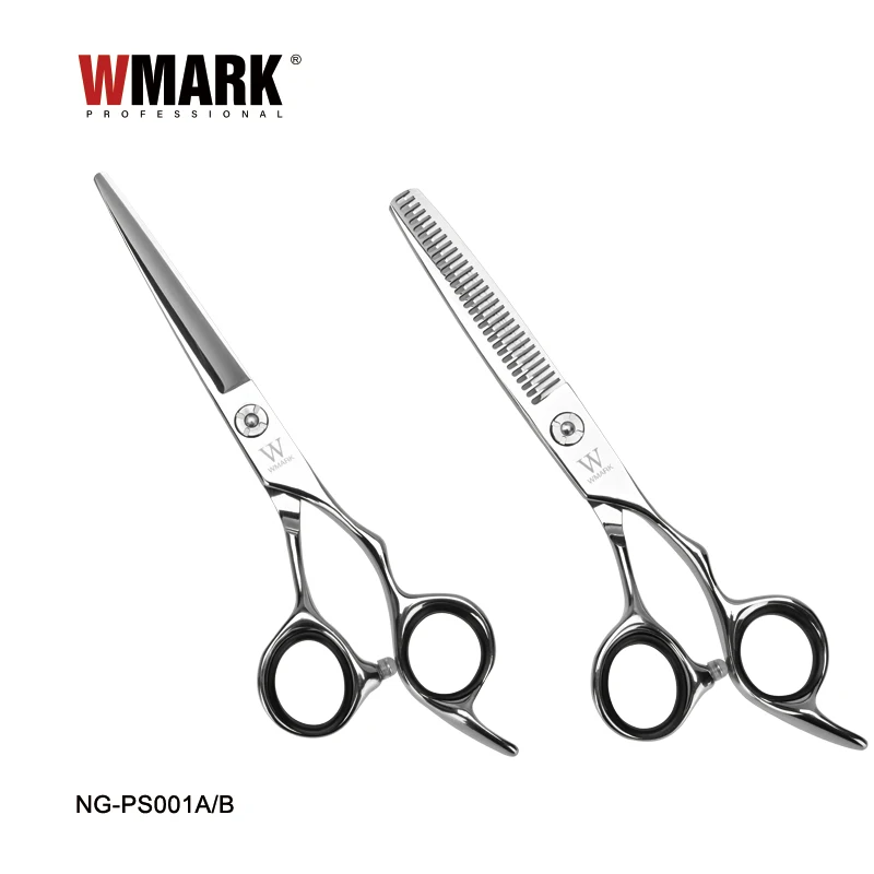Wmark 6Cr13 Stainless Steel Scissors Set Salon Shears Cutting Professional Scissors Set For Barber Salon