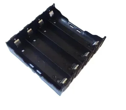 4 x 18650 battery holder with pin, 4 cell 18650 battery box