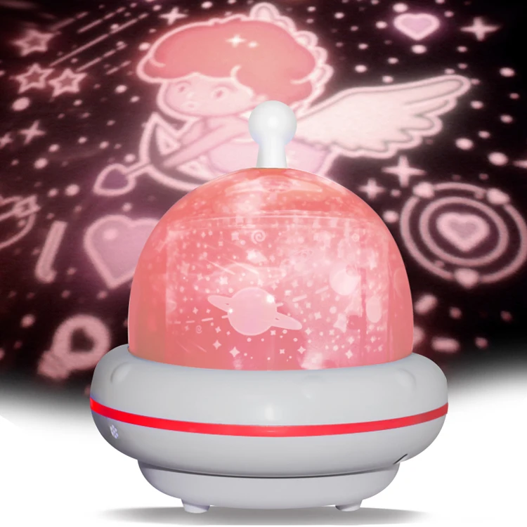 Indoor  Night Light Remote Control Angel Ocean Star Light Rotating Music star light projector