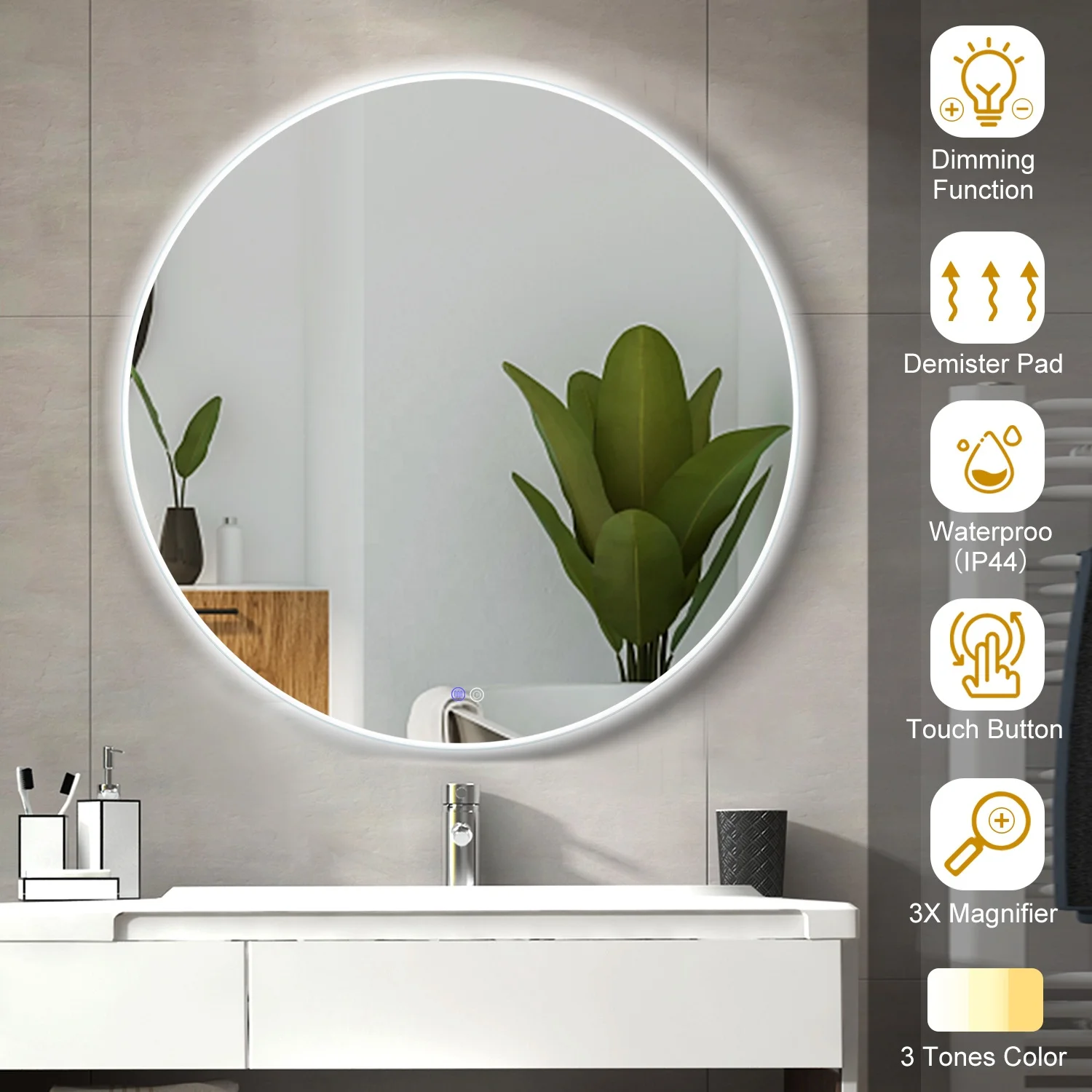 2021 bathroom mirrors living room real view mirror led big infinity mirror