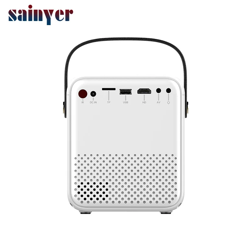  Портативный мини светодиодный проектор Sainyer CP350N дешевый full hd домашний кинотеатр мобильный небольшой для телевизора