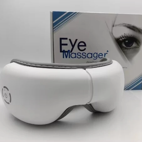 2024 Wholesale New Design CE ROHS Certified OEM Smart Electric Music Visible Eye Massager with Compression Improve Sleep