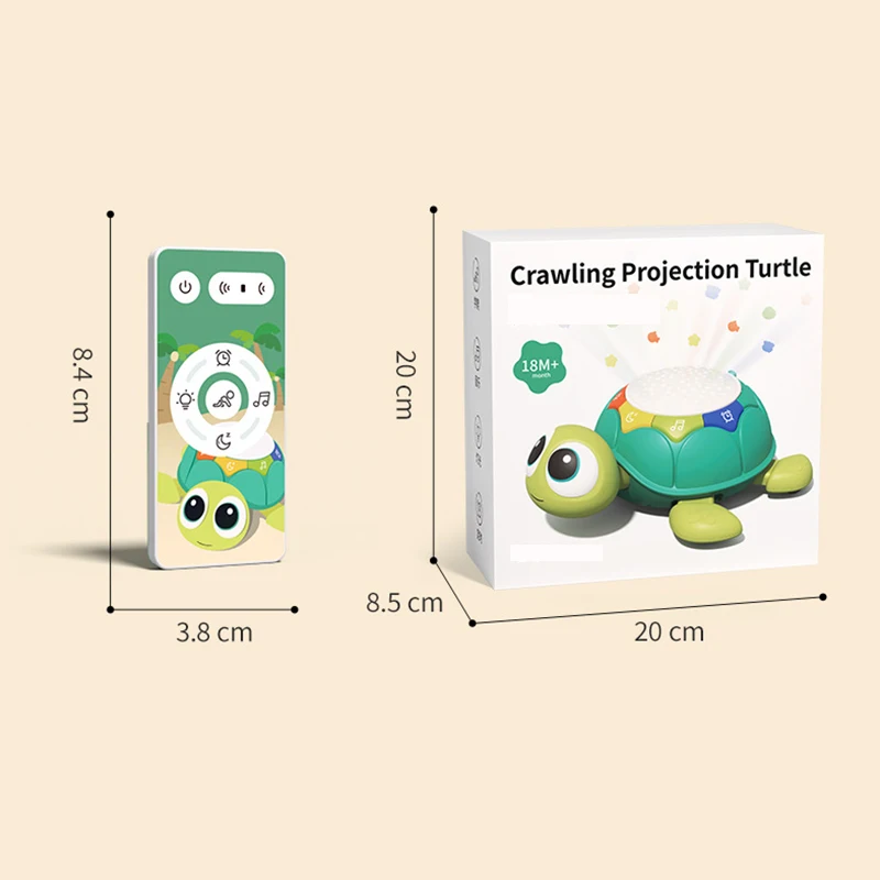 Konig Kids Cure Crawling Soothes Projected Turtles Plastic Toys For Kids Children Baby Toys 1-3 Years