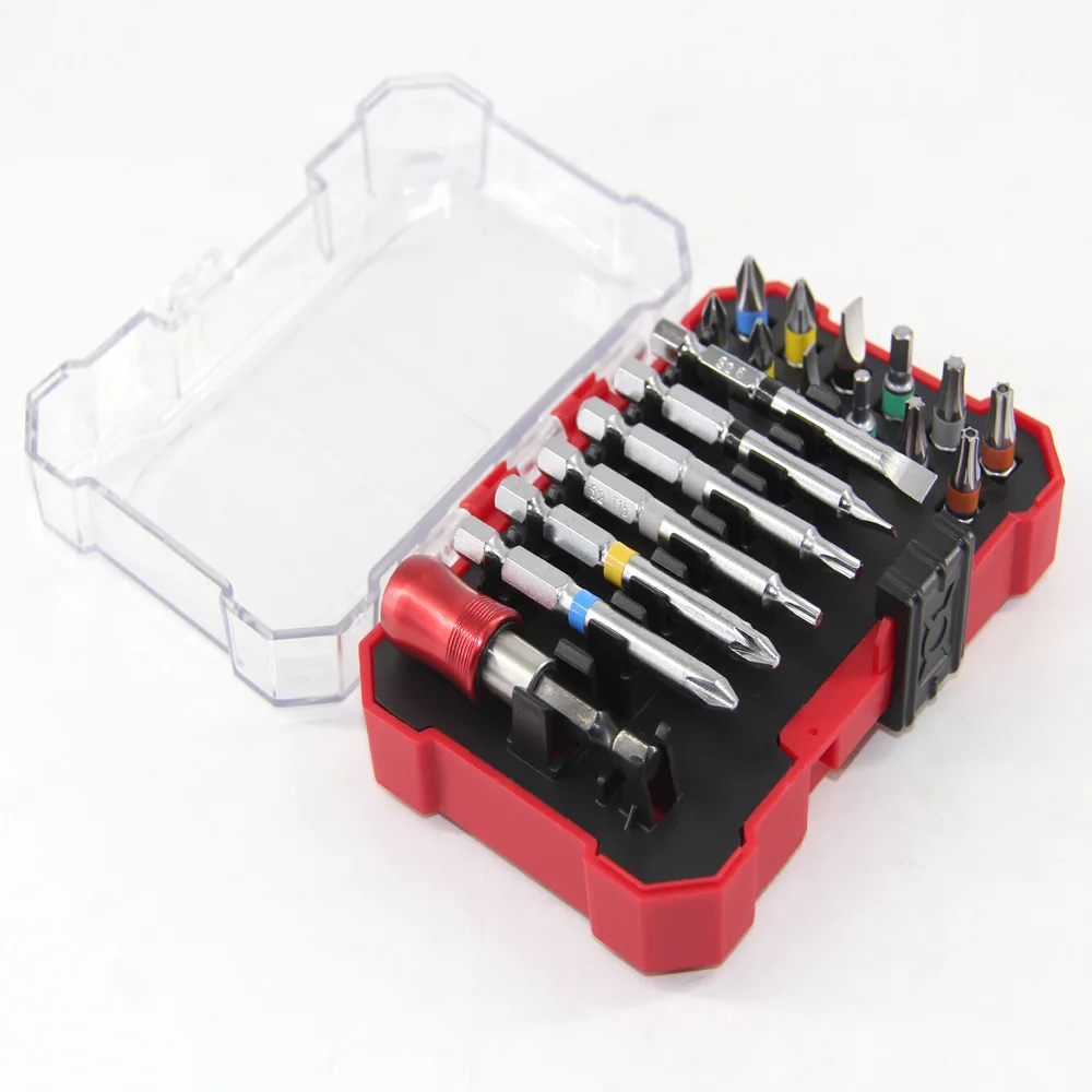 24 pcs s2 material screwdriver bit set 65mm with quick release bit holder