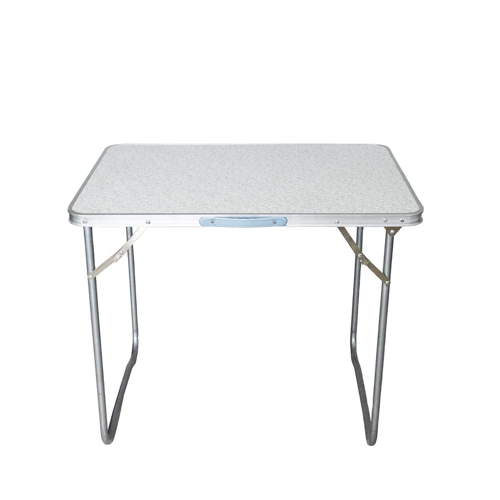 Small Portable 80*60*66cm Metal Folding Table Modern Design Outdoor Furniture for Camping